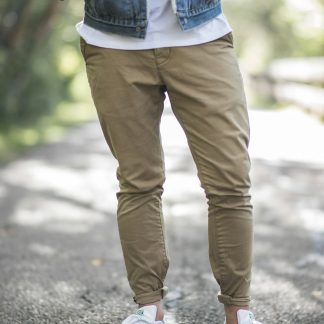 Uengzmrt Men's Straight Fit Chino Pants — Cotton Twill